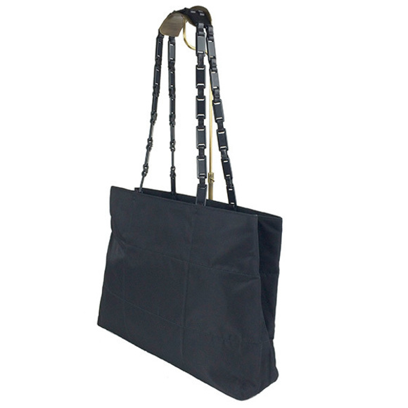 Prada Nylon Chain Tote Shoulder Bag Black - Picture 2 of 6
